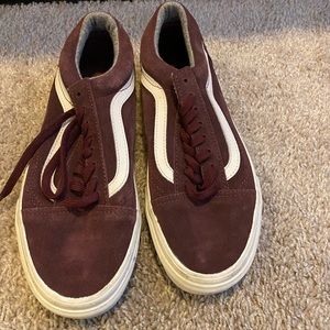 Maroon vans